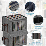 12 inch Vinyl Record Large Storage Box Organizer - Hoyula