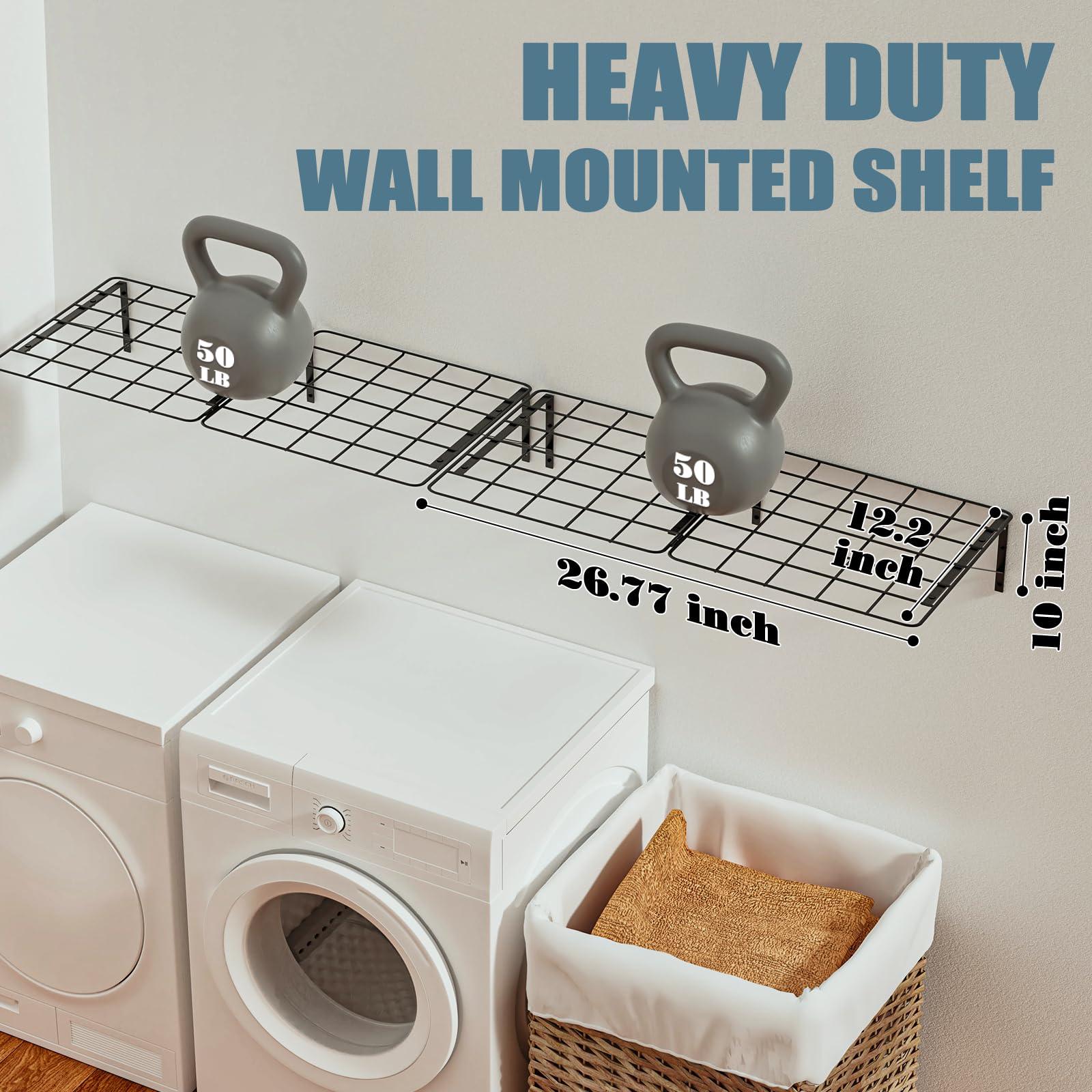 Wall Mount Laundry Room Shelves - Hoyula