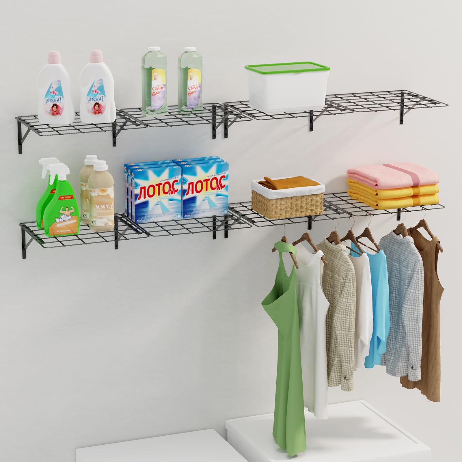 Wall Mount Laundry Room Shelves - Hoyula