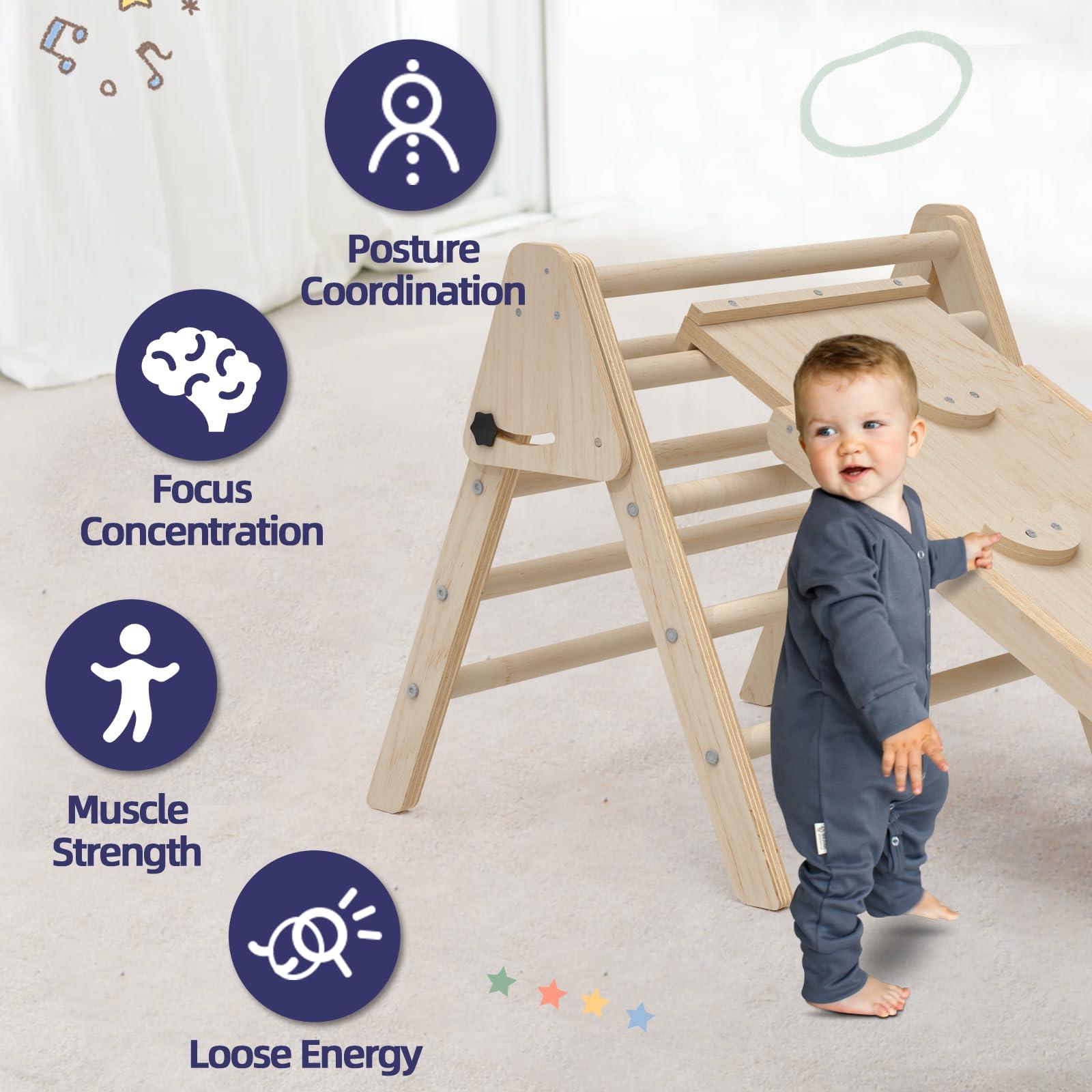 Wooden Kid Play Toy Structure Climber - Hoyula