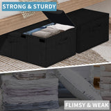 Black Deep Under Bed Storage Container - Hoyula