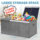 2 Pack Extra Large Fabric Toy Box Storage Container - Hoyula