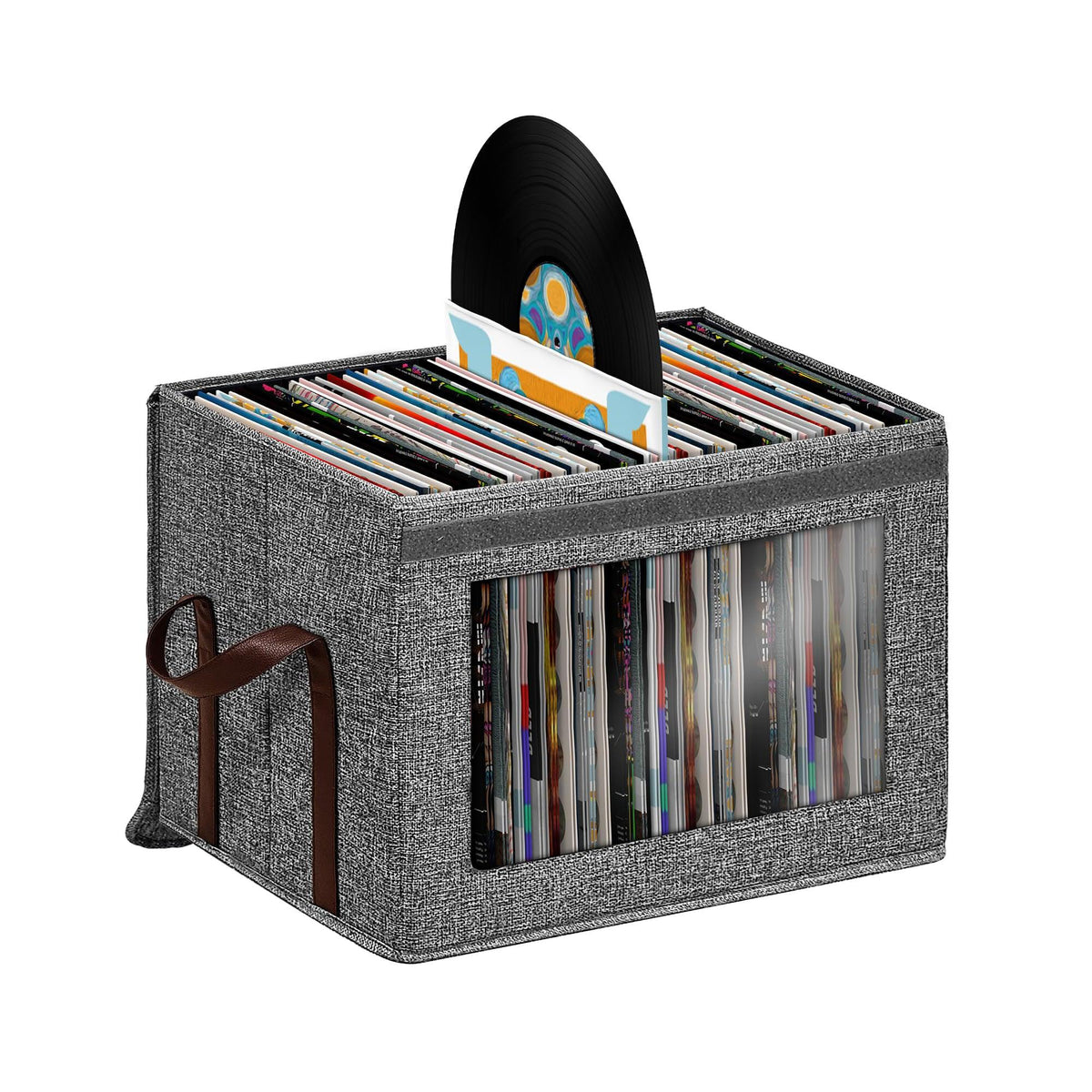 12 inch Vinyl Record Large Storage Box Organizer - Hoyula