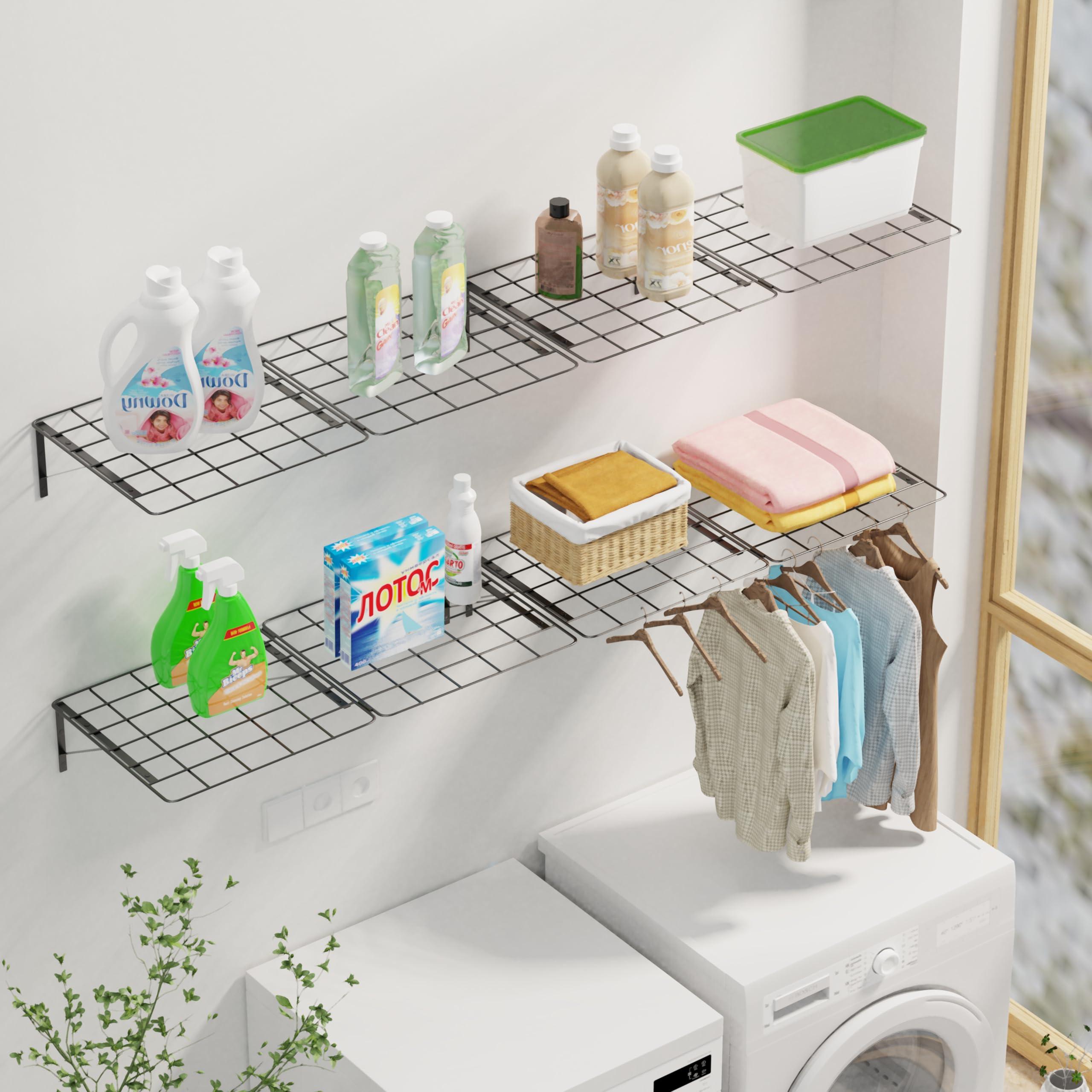 Wall Mount Laundry Room Shelves - Hoyula