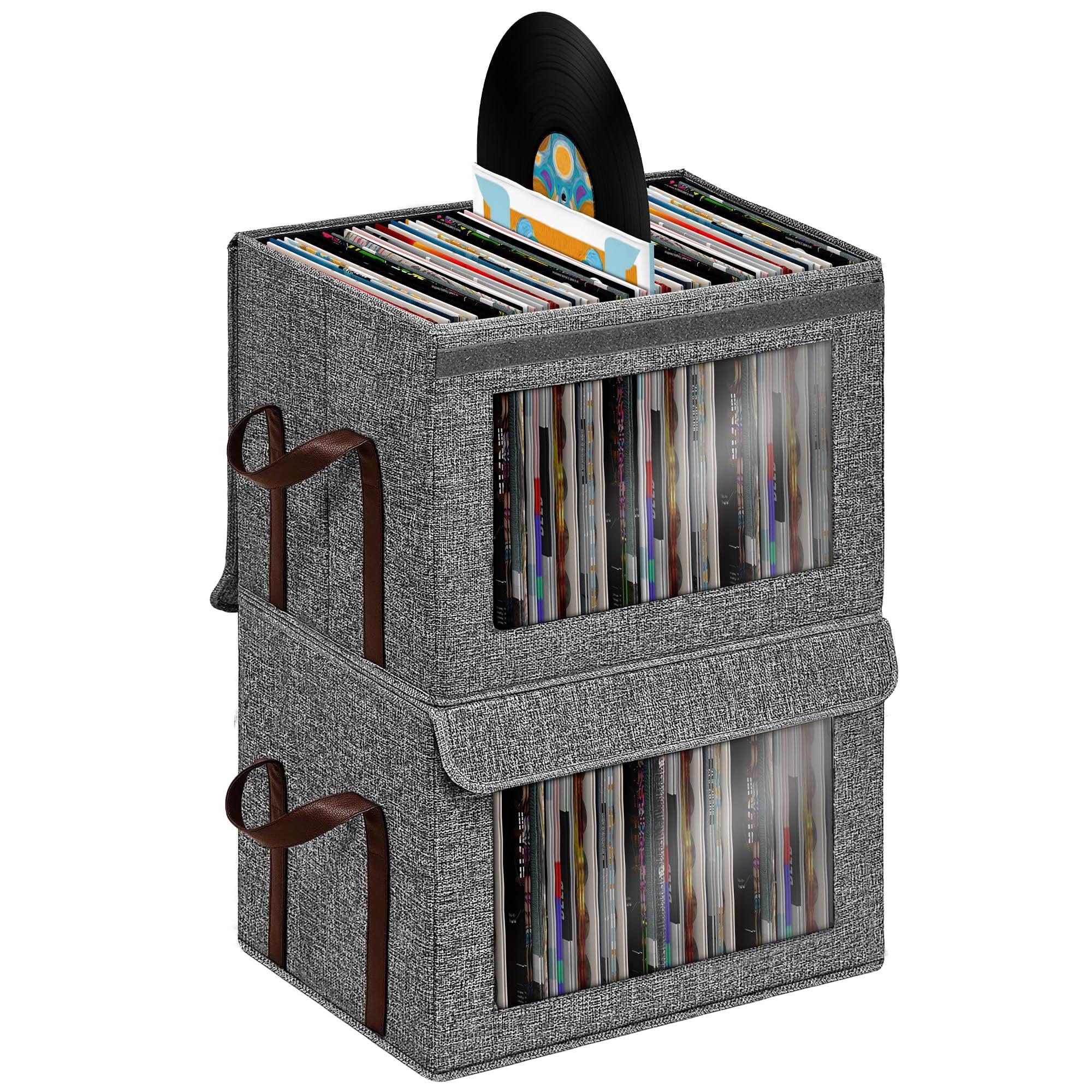 12 inch Vinyl Record Large Storage Box Organizer - Hoyula